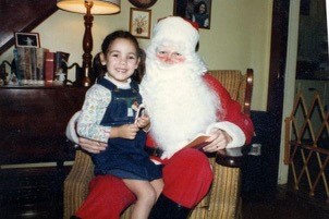 Michelle Adey, age 5 Christmas 1981