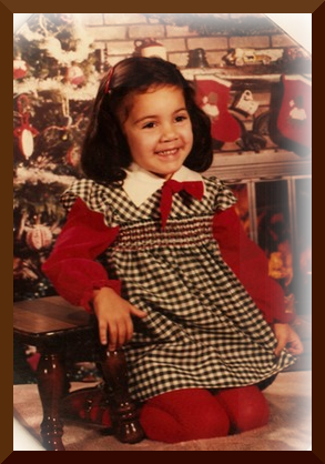 Michelle Adey, age 3 Christmas 1979
